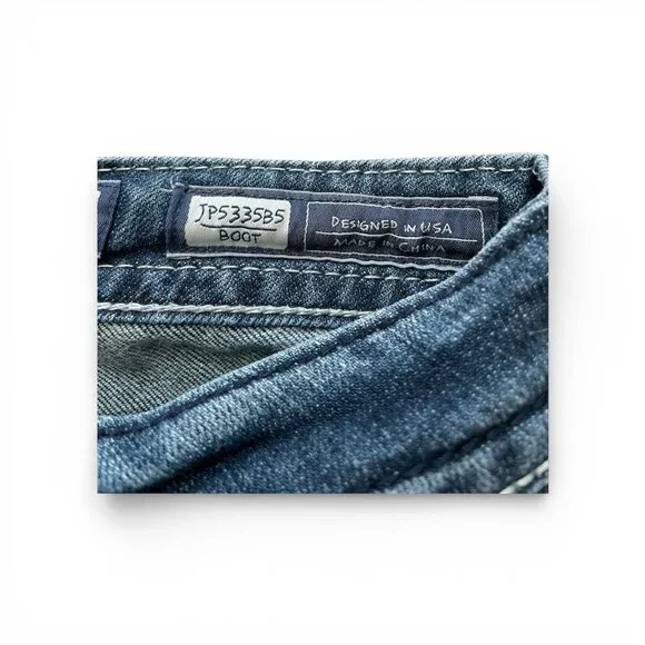 Miss Me JP5335B5 Bootcut Jeans Size 30 x 33.5 Dark Wash Like New - Picture 7 of 9